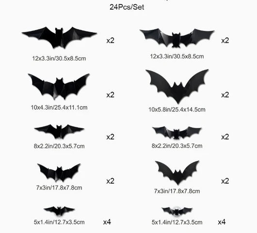 Free Express Shipping –Spooky Glow 3D Bat Lights
