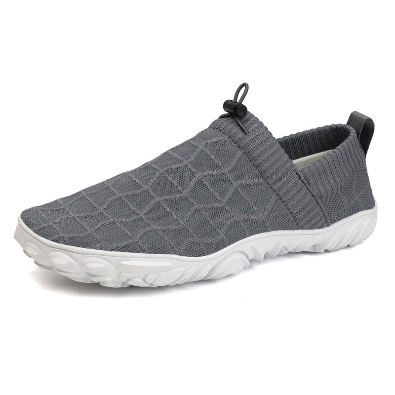 Men & Women Barefoot Shoes, Breathable Knit Non‑Slip Outdoor Walking Sneakers