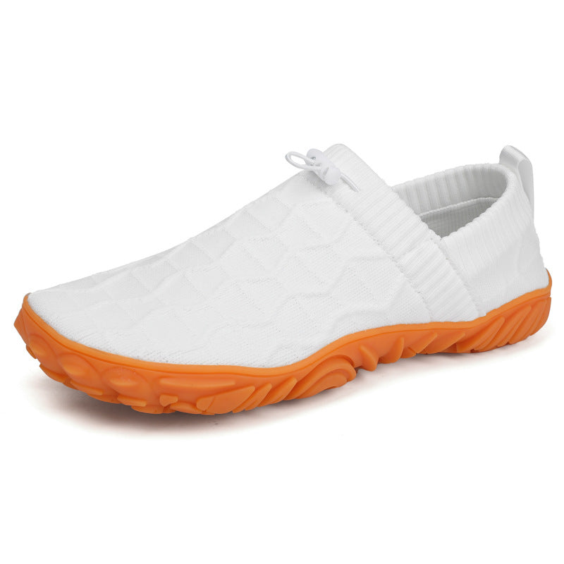 Men & Women Barefoot Shoes, Breathable Knit Non‑Slip Outdoor Walking Sneakers