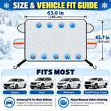 🚗☀️❄️ Windshield sun and snow protection – Universal, Premium quality ✨