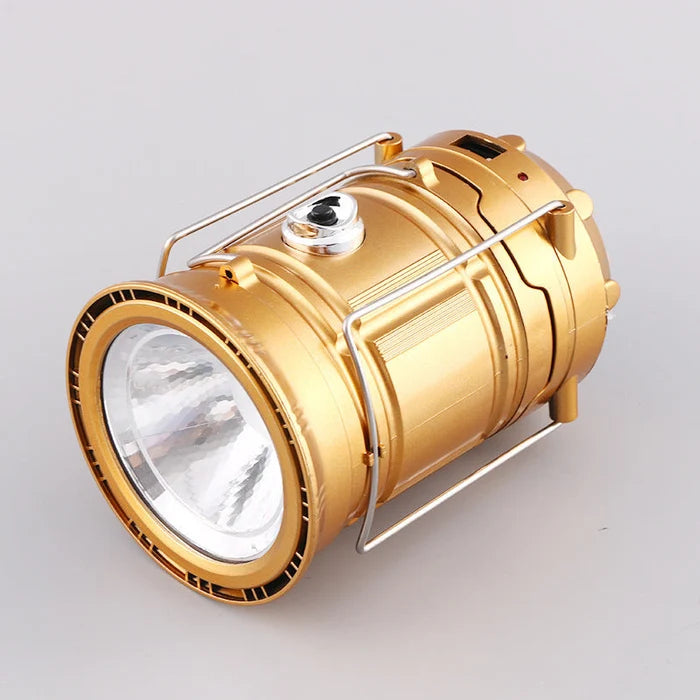 Solar + USB Camping Lantern Flashlight