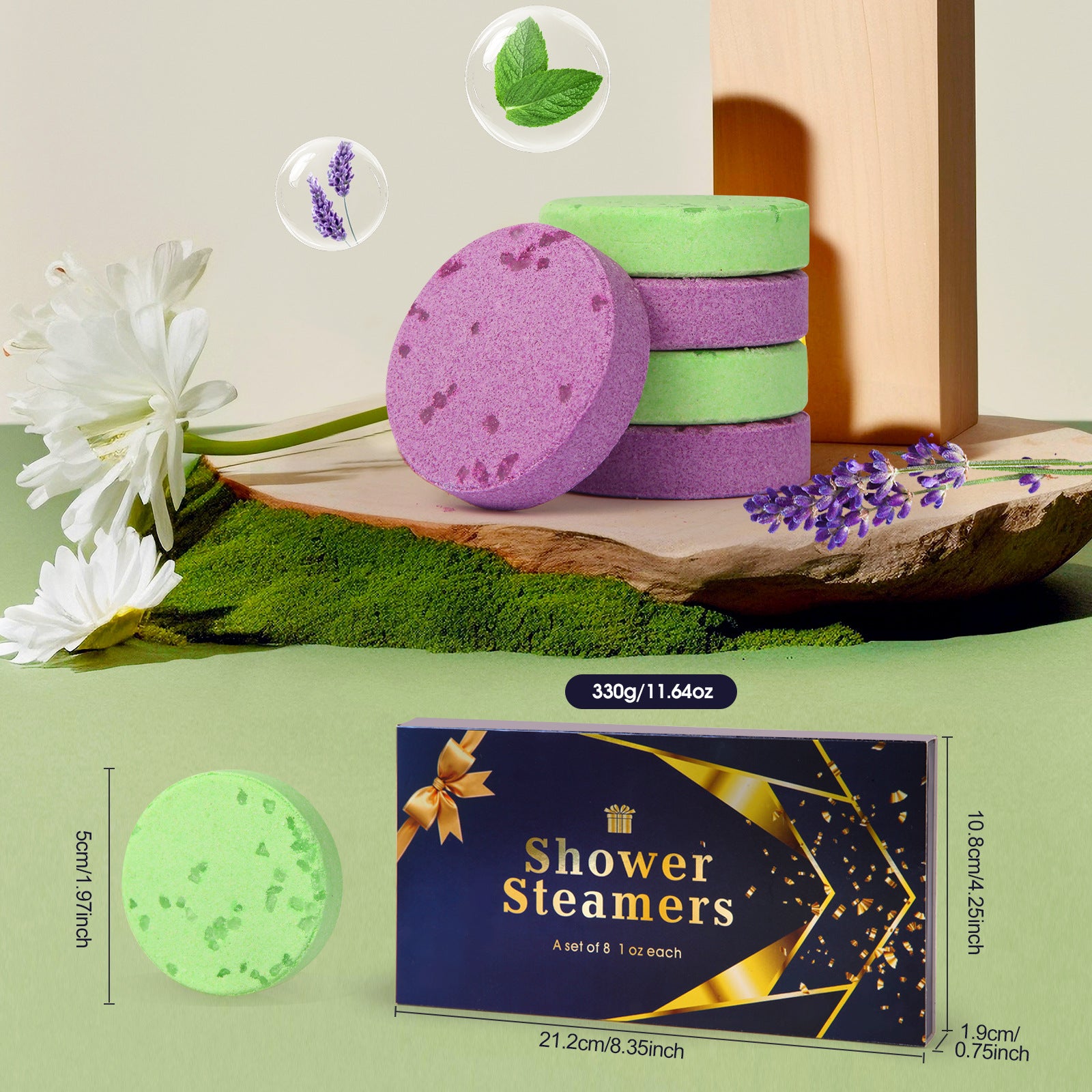 Shower Steamers Aromatherapy 30 Pack – Spa Gift Set for Men & Women