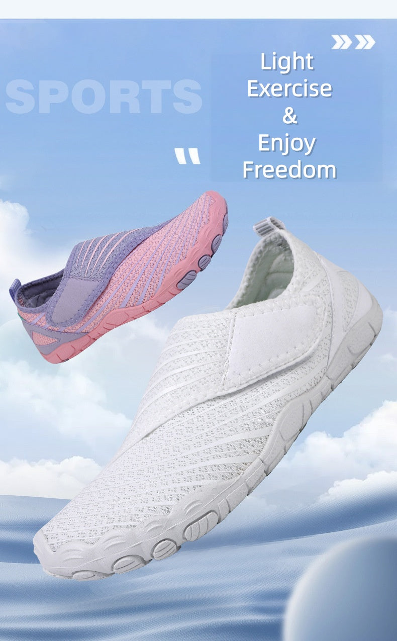 Barefoot Water Shoes With Quick‑Drain Soft Sole, Sweat‑Wicking Cooling Insoles