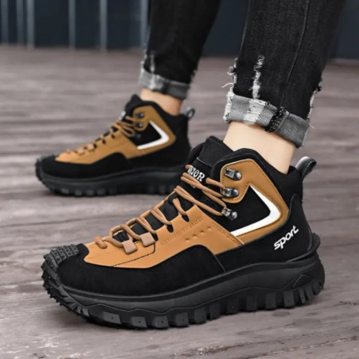Men's Outdoor Hiking Boots - Waterproof, Non-Slip, Puncture-Proof And Smash-Proof; Correct Arch Support And Wide Toe - Suitable For Daily Wear And Outdoor Adventures