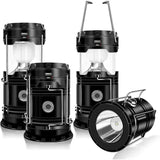 Solar + USB Camping Lantern Flashlight