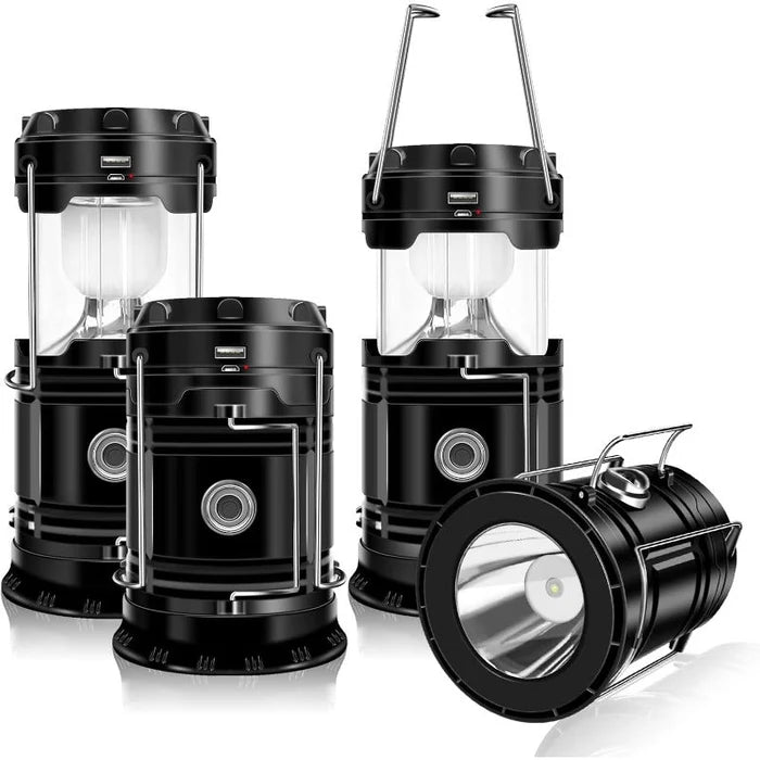 Solar + USB Camping Lantern Flashlight