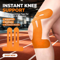Say Goodbye to Knee Pain! Cross Support Pre-Cut Knee Tape for All Athletes