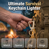 Free Express Shipping –Multifunctional Permanent Match Keychain 🌨️Waterproof & Windproof Ignition – Survival Tool for Camping & Emergency 🏕️