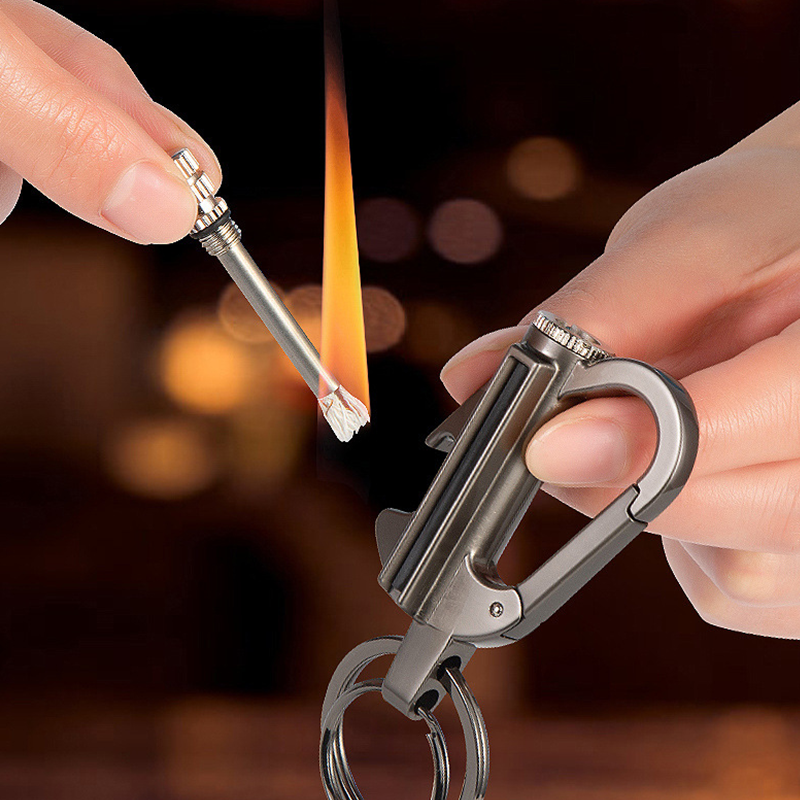 Free Express Shipping –Multifunctional Permanent Match Keychain 🌨️Waterproof & Windproof Ignition – Survival Tool for Camping & Emergency 🏕️